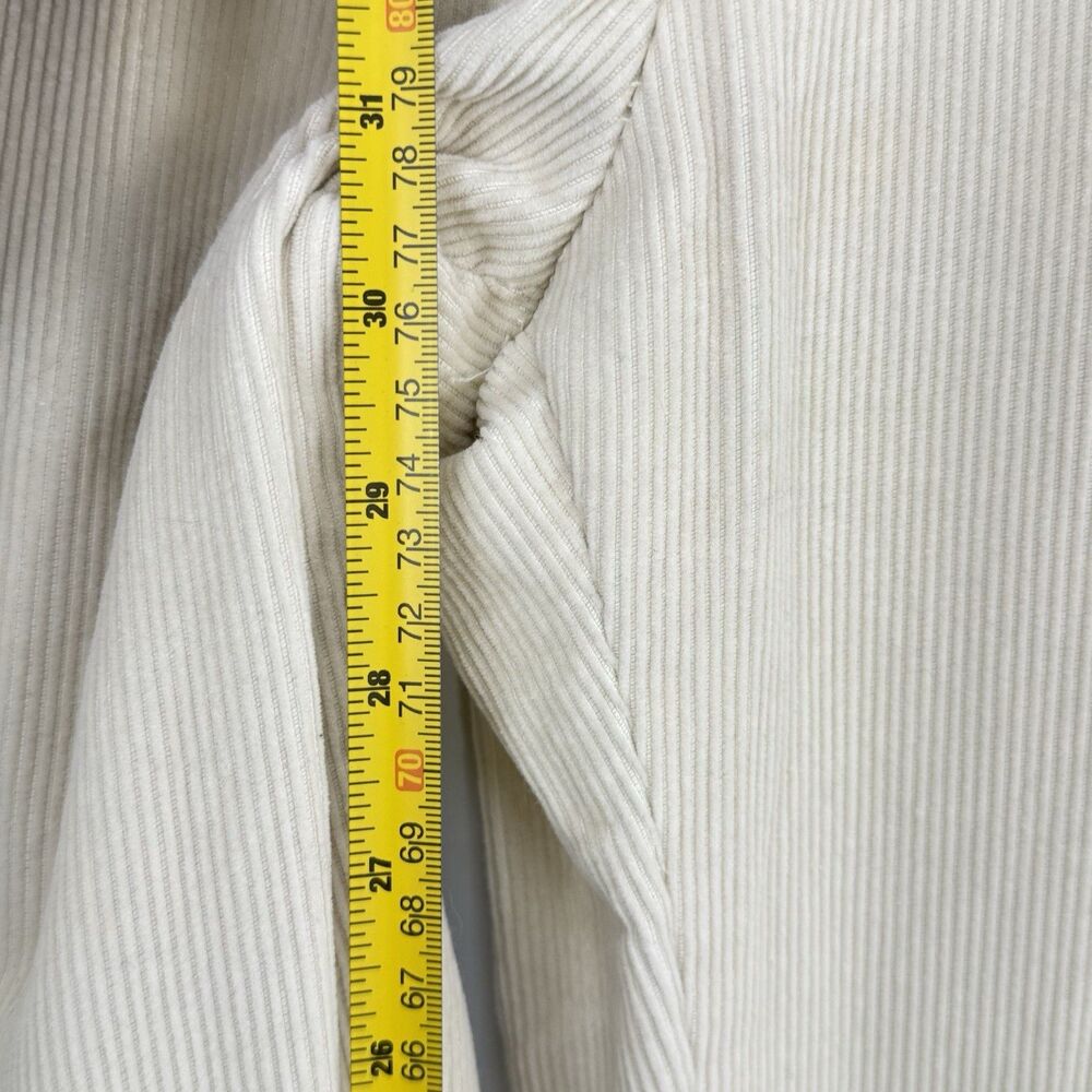 VTG Jos. A. Bank Mens Pants Beige Corduroy Straight Cuffed Pleat Chinos Size 35 - Picture 12 of 15